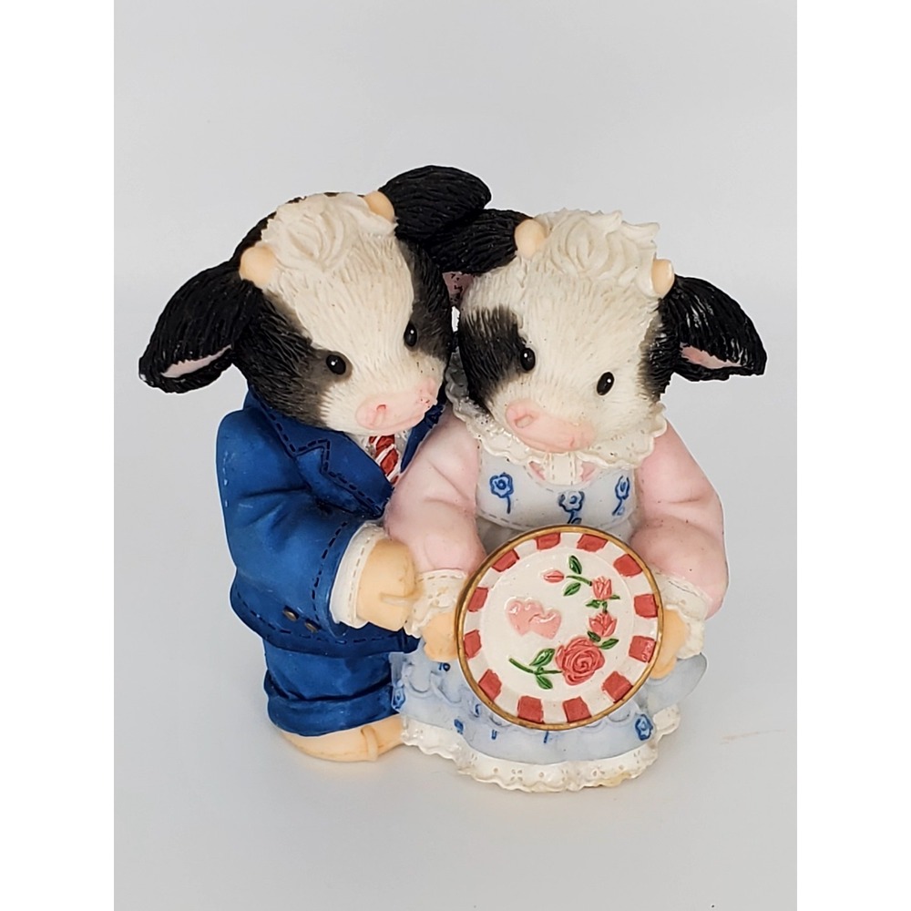 "Hoofy Anniversary" Mary‎ Moo Moos Figurine 1998